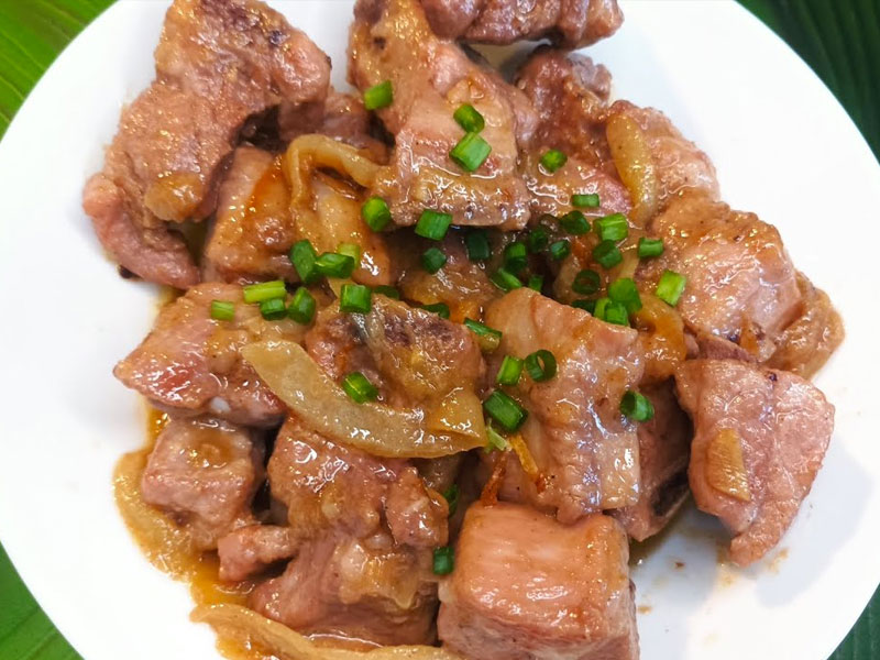 Porc sauté à la Sauce Saté